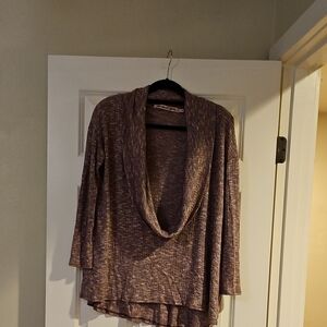 Michael Stars Cowl Neck Sweater - Brown